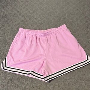 Wild Fable Pink Athletic Shorts with Black and White Trim
